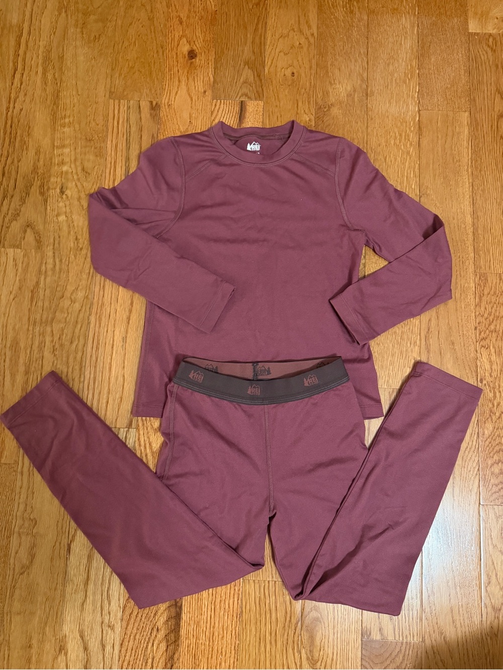 REI Co-op Kids Midweight Base Layer Crew Top and Bottoms